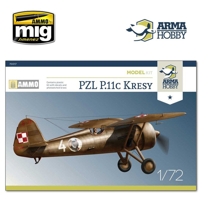 Arma Hobby 70017 PZL P.11c "Kresy" Model Kit