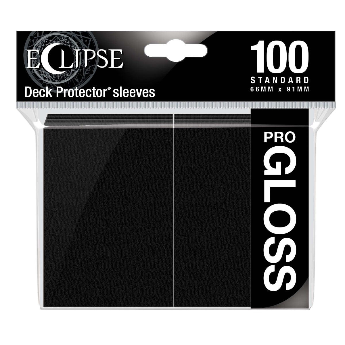 Ultra Pro Eclipse Gloss Standard Sleeves: Jet Black
