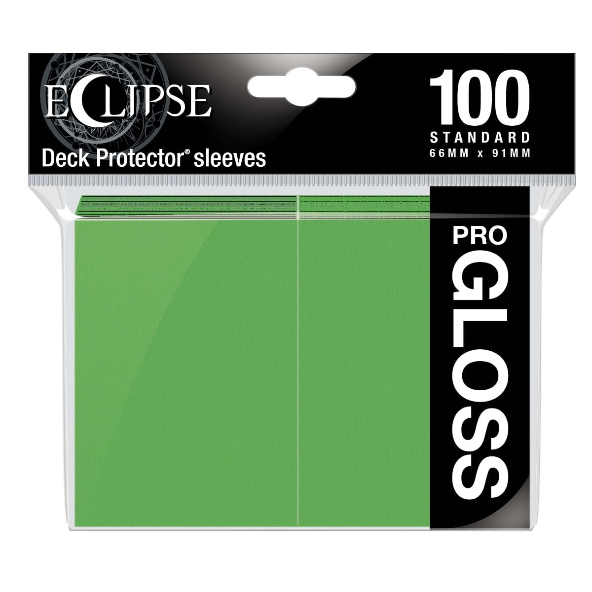 Ultra Pro Eclipse Gloss Standard Sleeves: Lime Green