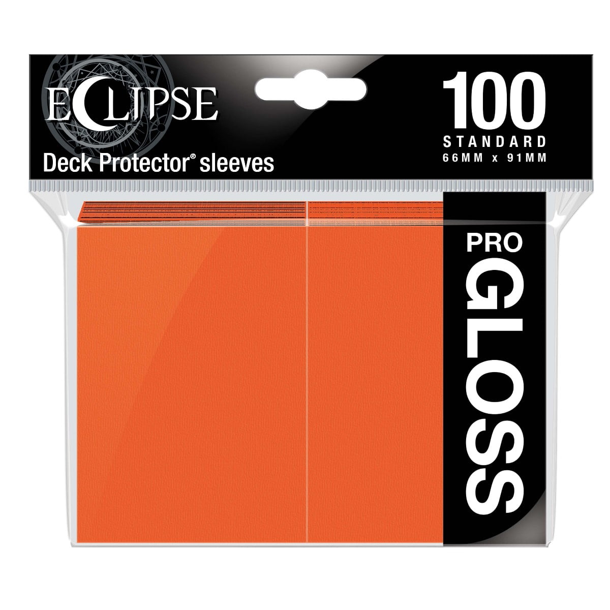 Ultra Pro Eclipse Gloss Standard Sleeves: Pumpkin Orange
