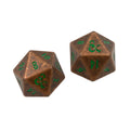 Ultra Pro Heavy Metal Feywild Copper and Green D20 Dice Set