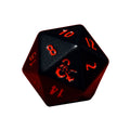Ultra Pro Heavy Metal Black and Red D20 Dice Set for Dungeons &