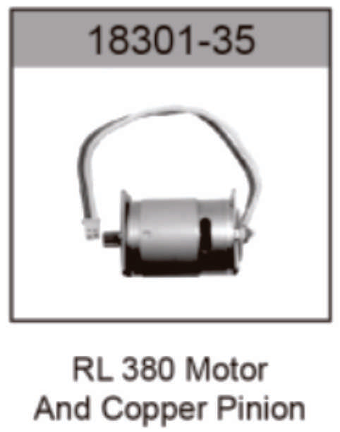 HOSpeed 18301-35 380 Brushed Motor copper pinion & Wire (8348645327085)