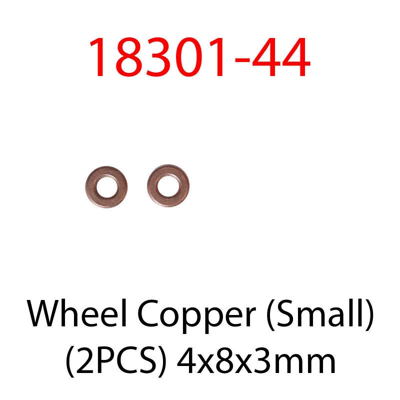 HOSpeed 18301-44 Wheel Small Copper Bushes  (4mmx10mmx3.5mm) 2pcs - Hobby City NZ (8348646211821)