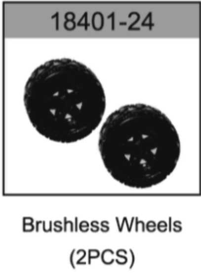 HOSpeed 18401-24 Brushless Wheels 2pcs Lightning HS18421/2 - Hobby City NZ (8348647588077)