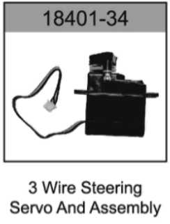 HOSpeed 18401-34 3 Wire Steering Servo & Device (8348647784685)