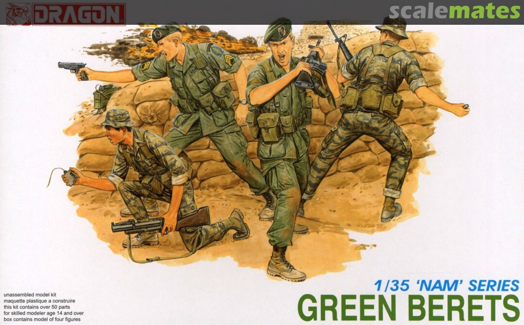 Dragon Model 3309 1/35 GREEN BERETS (8948587692269)