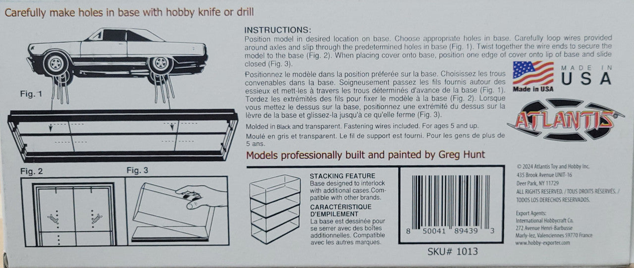 Atlantis Models 1013 1/25 Display Cse Standard Base (8950411624685)