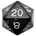 MDG Mega Acrylic d20: Ethereal Black