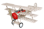 Guillows WW1 Fokker DR-1 Triplane Aircraft Kit 1/14 Scale (4)