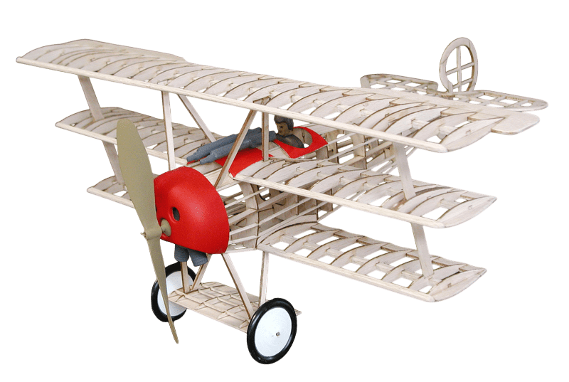 Guillows WW1 Fokker DR-1 Triplane Aircraft Kit 1/14 Scale (4)