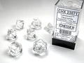 Chessex Translucent Polyhedral Clear/white 7-Die Set