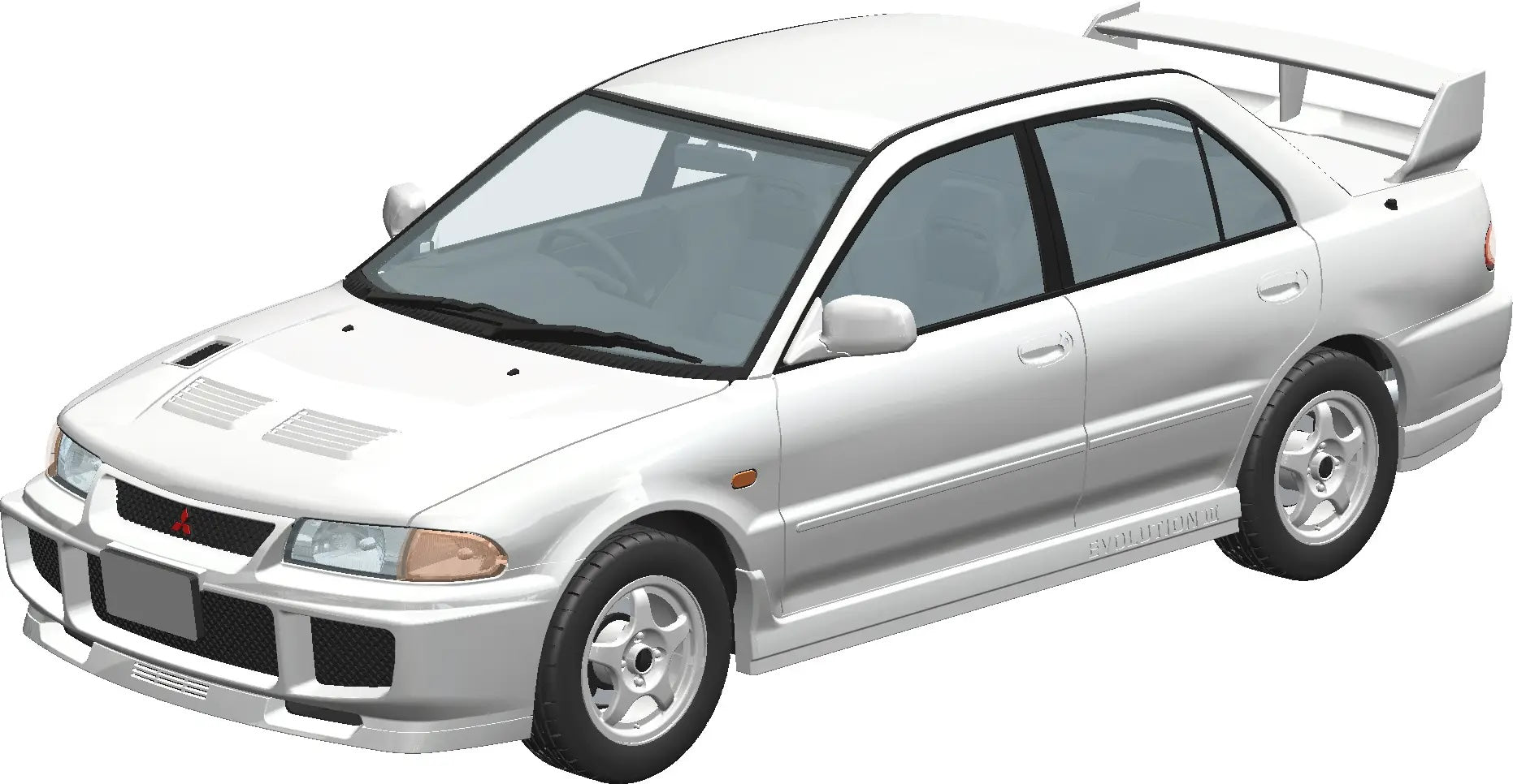 Aoshima 1/24 SNAP CE9A Lancer GSR Evolution III 1995 (Scotia (2)