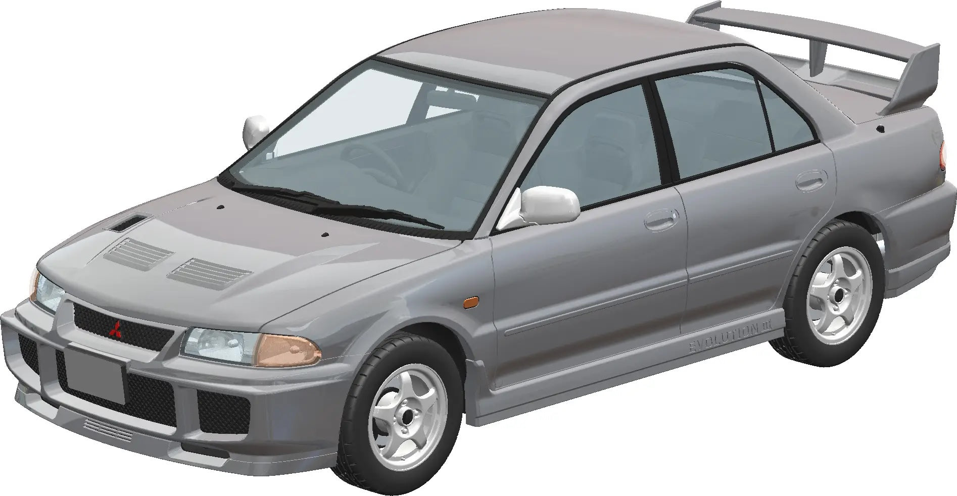 Aoshima 1/24 SNAP CE9A Lancer GSR Evolution III 1995 (Queens (2)