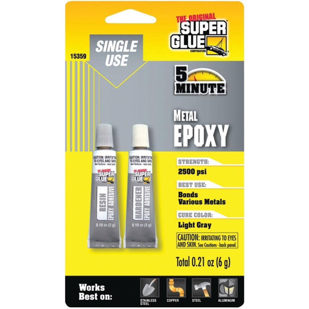 Super Glue 5 Minute Metal Epoxy (Single Use) 6gm