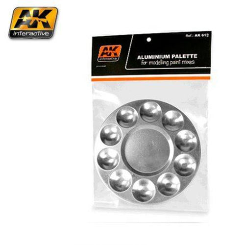 AK Interactive AK613 PAINT TOOLS - ALUMINIUM PALETTE - 10 - Hobby City NZ