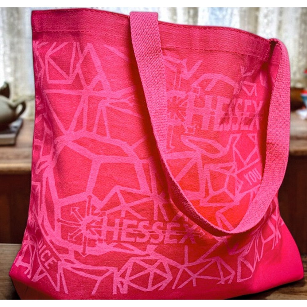 Chessex CHX85104 Too Many Dice Large Gusseted Bottom Red Tote Bag