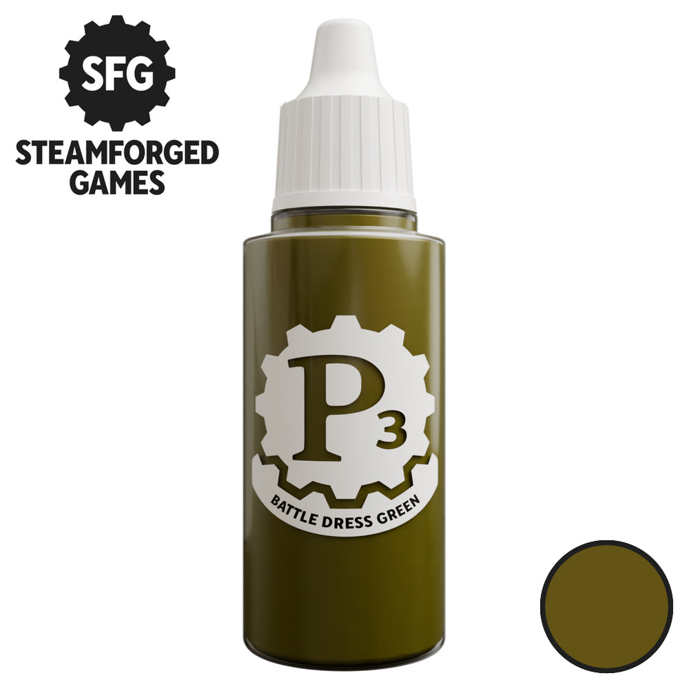 P3 Paints SFP3-N143 Battle Dress Green 18ml