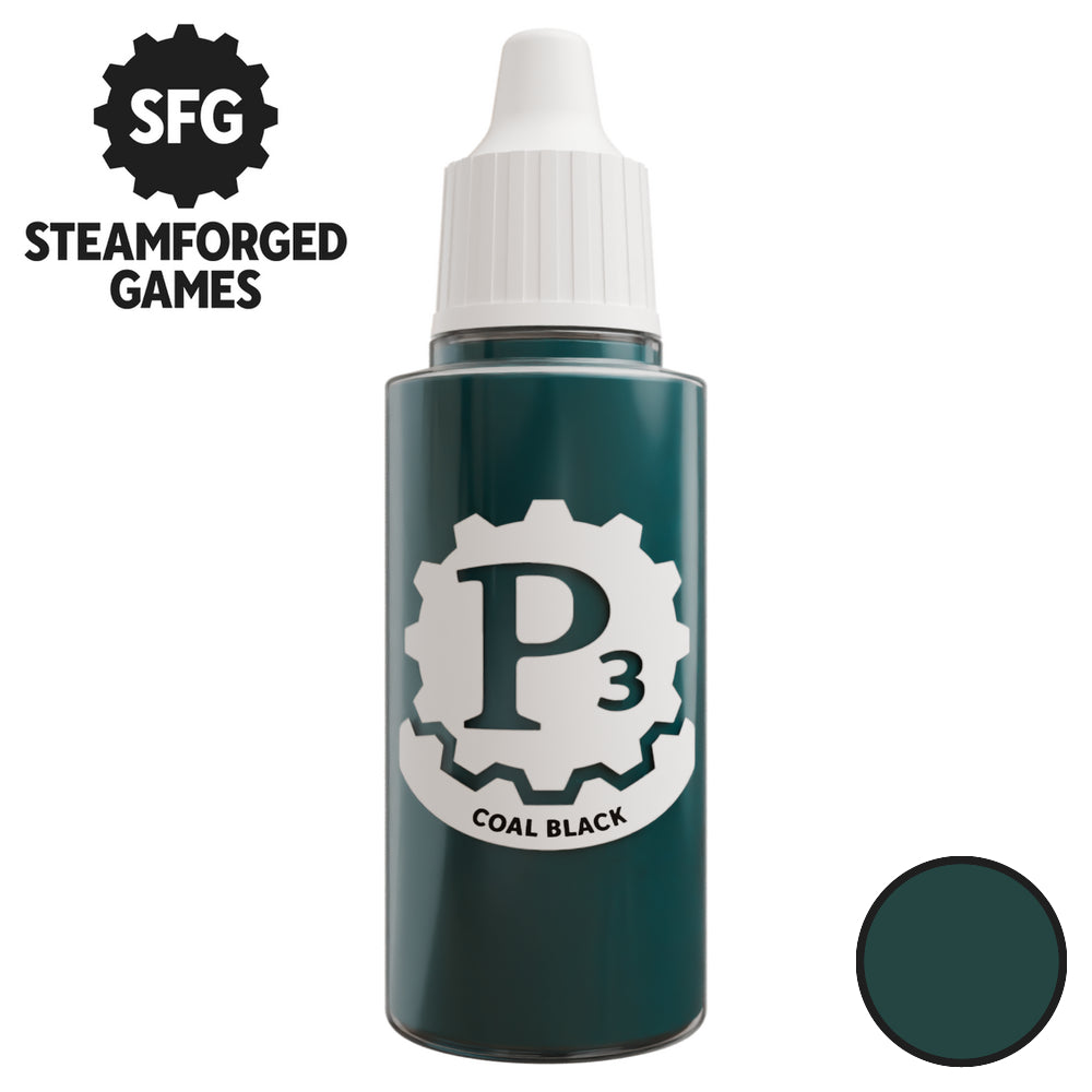P3 Paints SFP3-N156 Coal Black 18ml