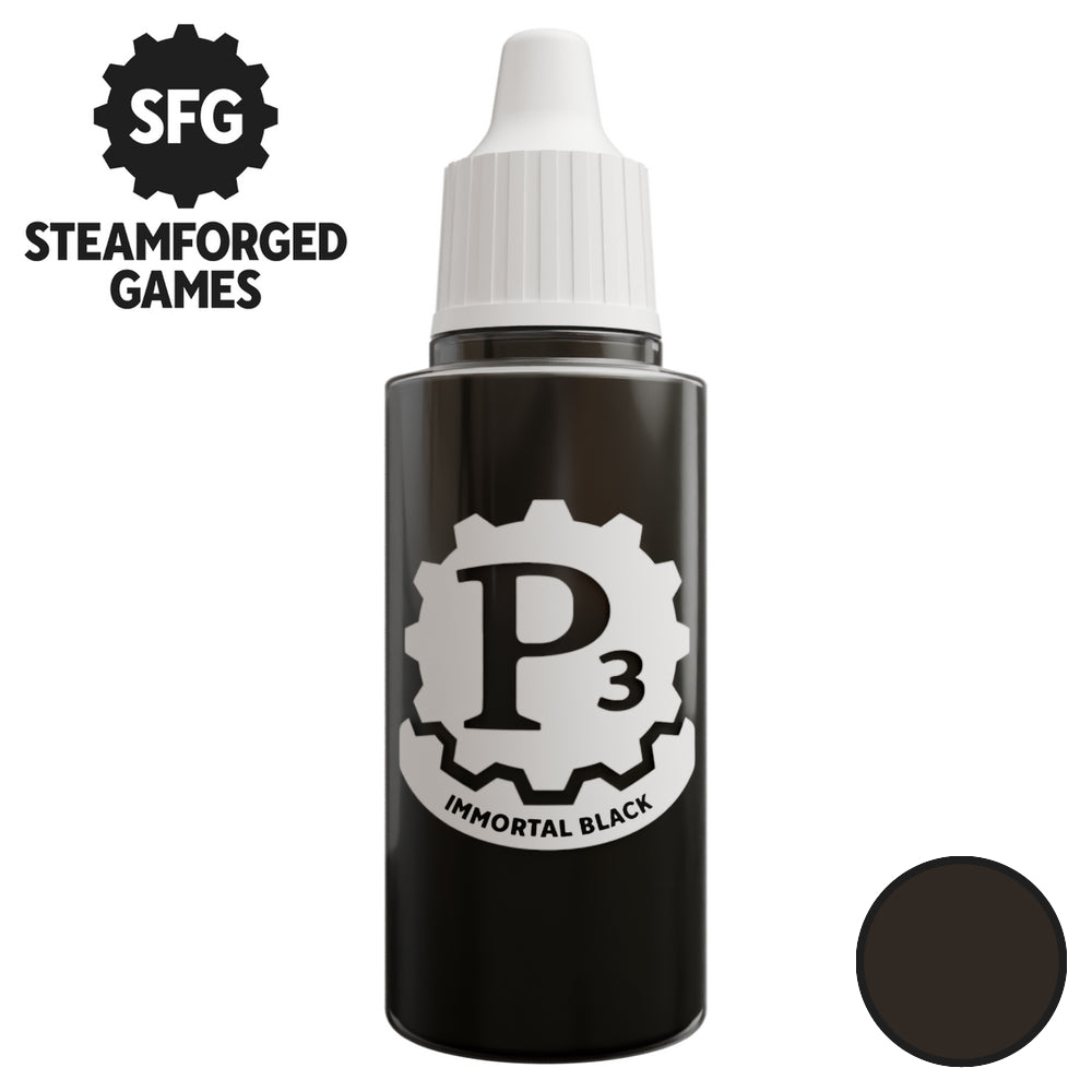 P3 Paints SFP3-N176 Immortal Black 18ml