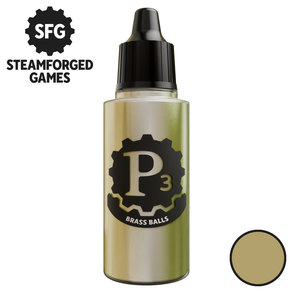 P3 Paints SFP3-N224 Metallics Brass Balls 18ml