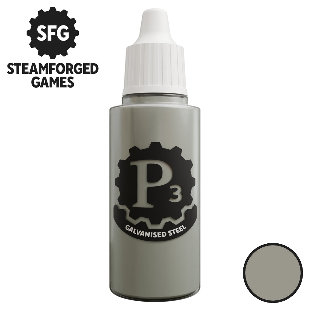 P3 Paints SFP3-N242 Metallics Galvanised Steel 18ml