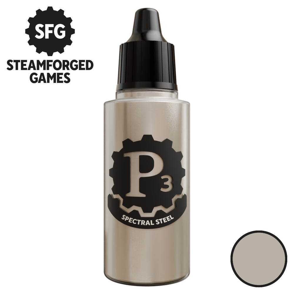 P3 Paints SFP3-N244 Metallics Spectral Steel 18ml