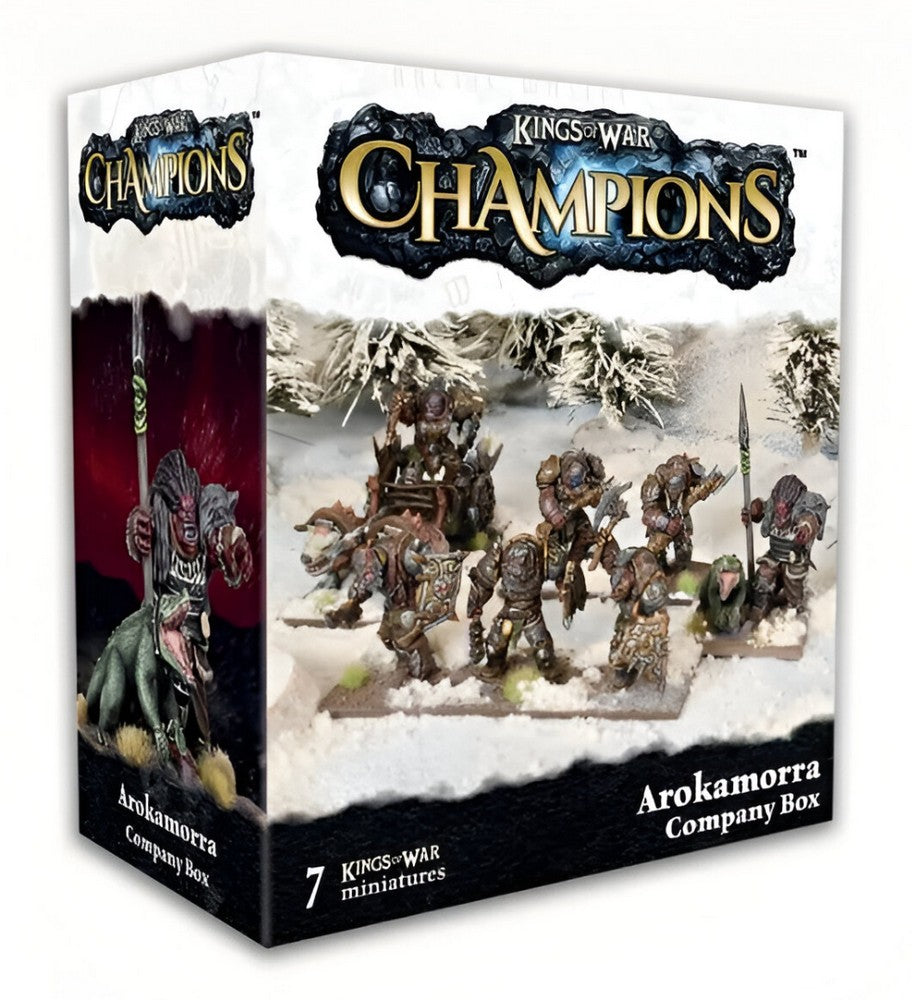 Mantic Games MGKWH112 Kings of War Champions Arokamorra Company Box