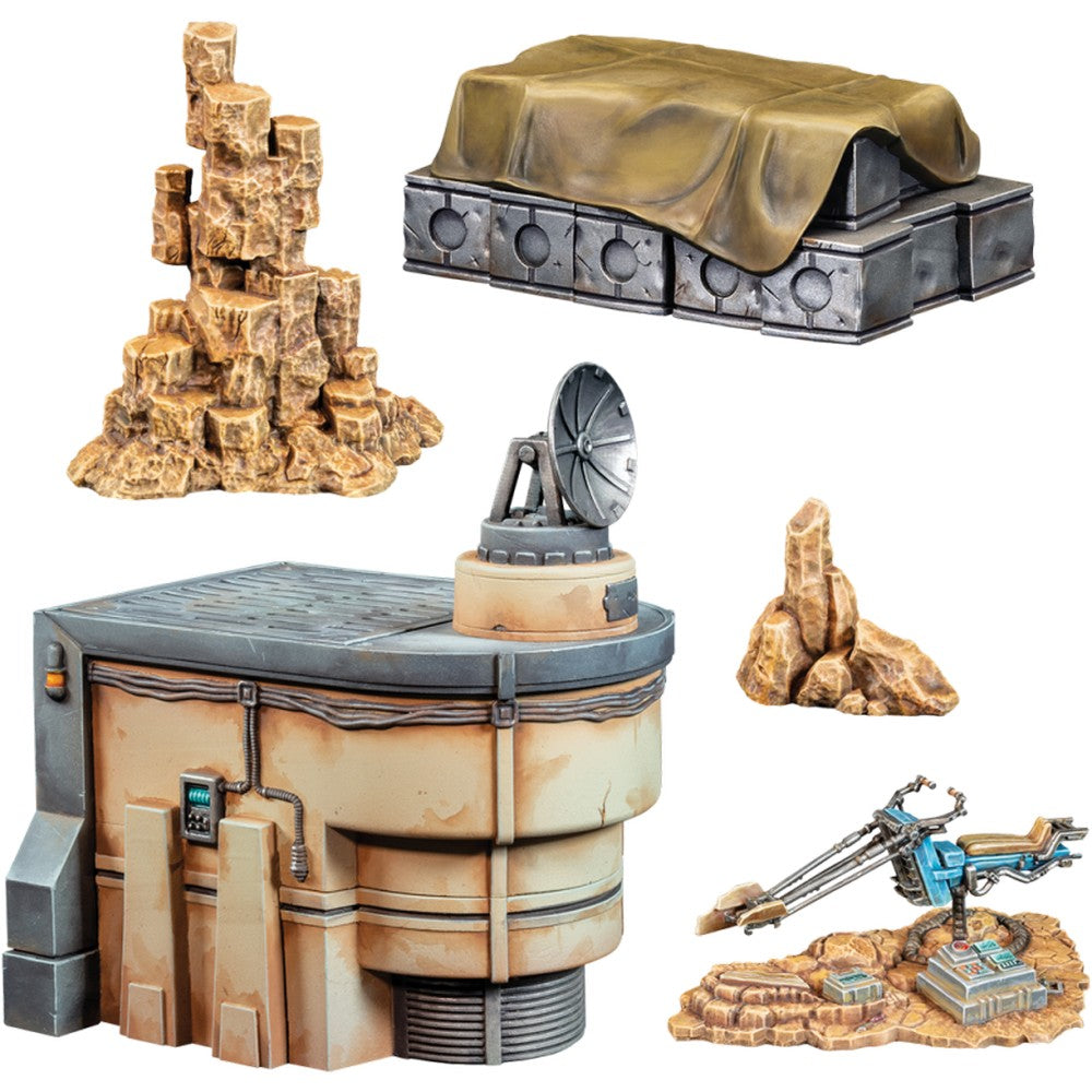 Atomic Mass Games SWQ163 Star Wars Legion Galactic Battlefield Terrian Starter Set