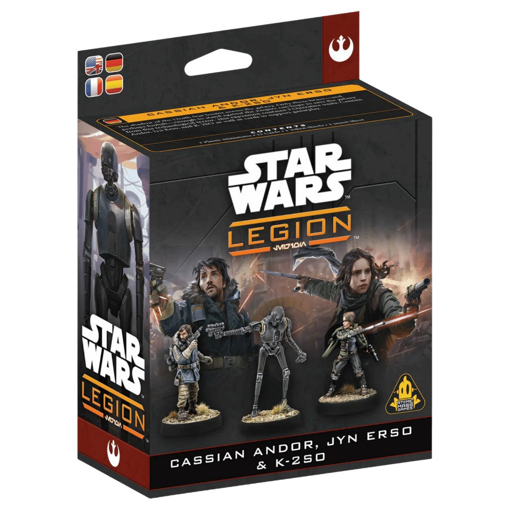 Atomic Mass Games SWQ39 Star Wars Legion Cassian Andor Jun Erso & K-2SO
