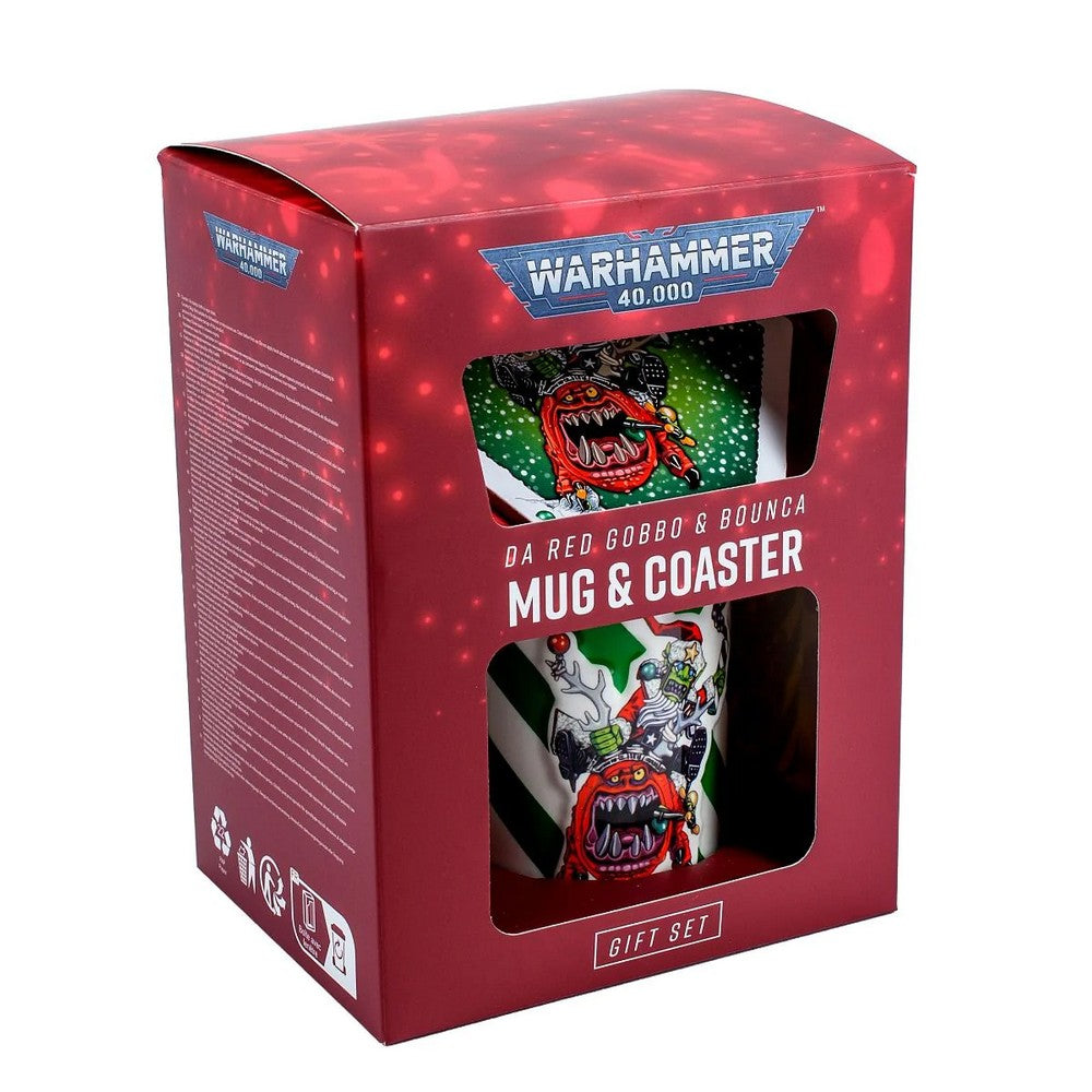 AAA Merchandise 1190437 Warhammer Red Gobbo Mug & Coaster Gift Set