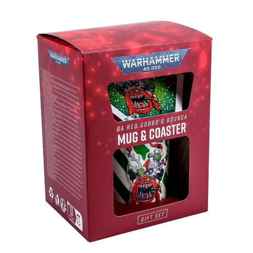AAA Merchandise 1190437 Warhammer Red Gobbo Mug & Coaster Gift Set