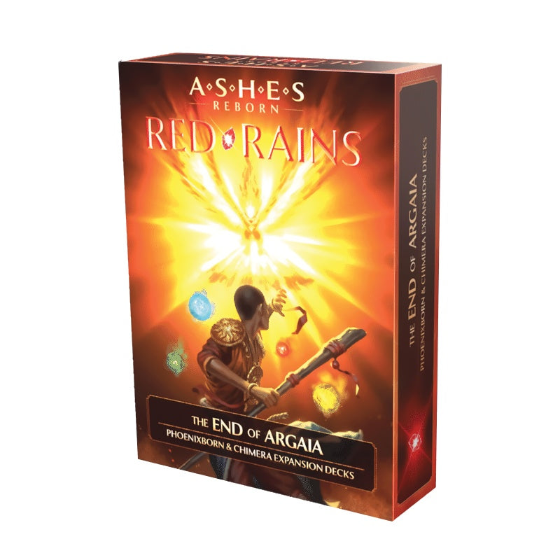 Plaid Hat Games PH1231-5 Ashes Reborn Red Rains The End of Argaia Phoenixborn and Chimera Expansion Decks