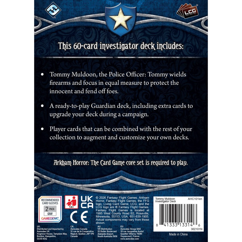 Fantasy Flight Games Arkham Horror The Card Game Investigator Deck Tommy (2)