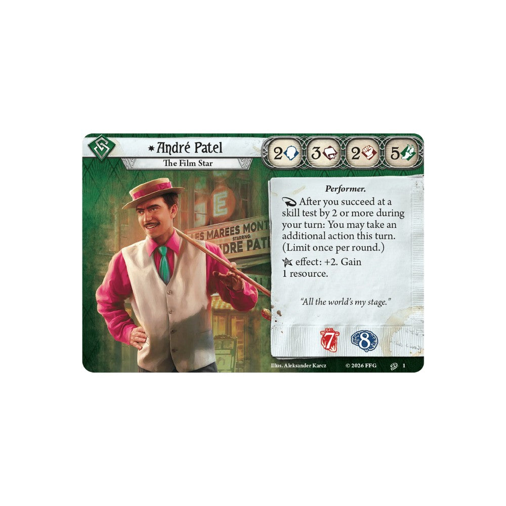 Fantasy Flight Games Arkham Horror The Card Game Investigator Deck AndrÃƒÂ© (3)