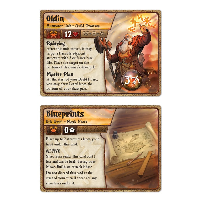 Plaid Hat Games PH3622 Summoner Wars Second Edition Guild Dwarves Faction Deck