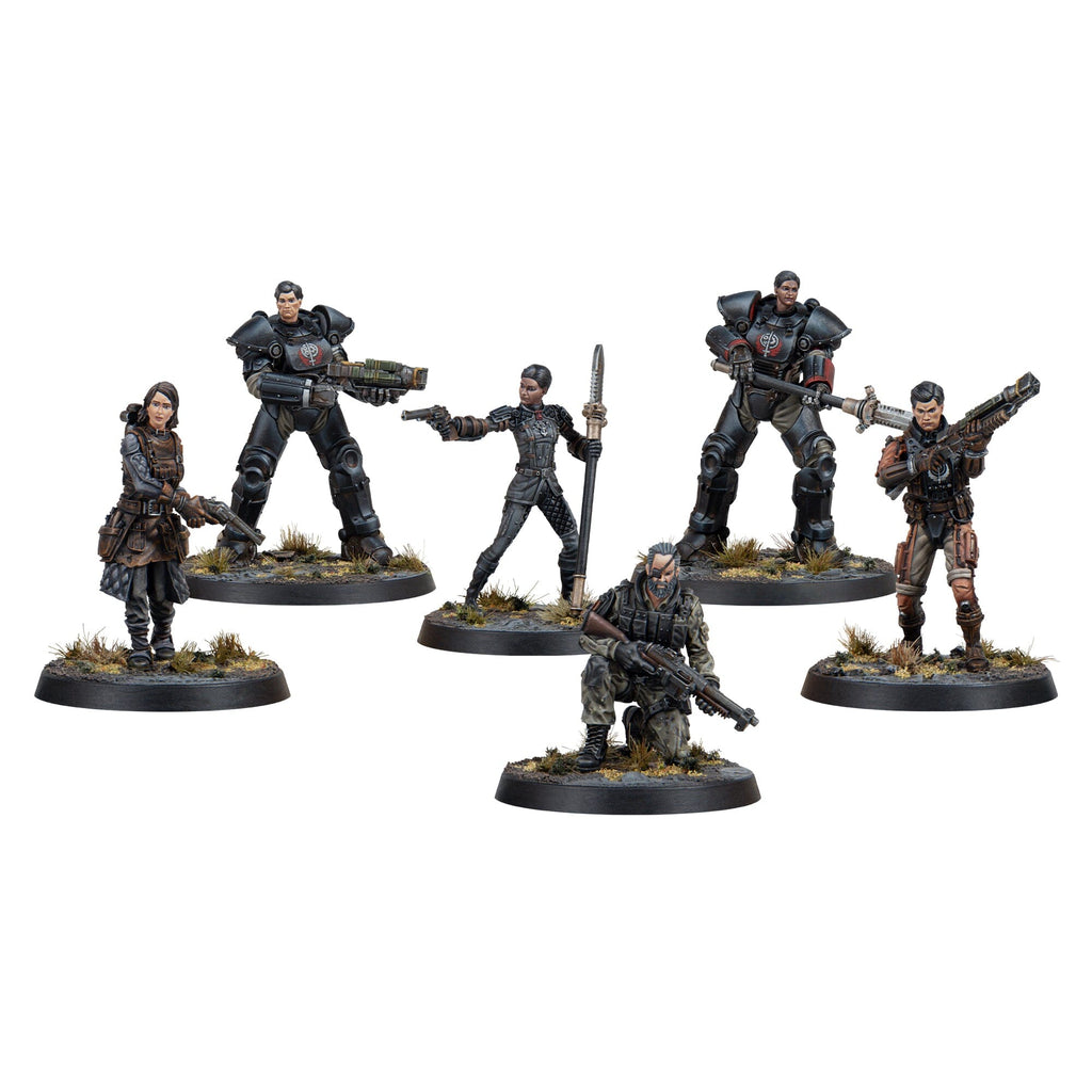 Modiphius Entertainment MUH0162016 Fallout Miniatures Brotherhood of Steel Appalachian Command