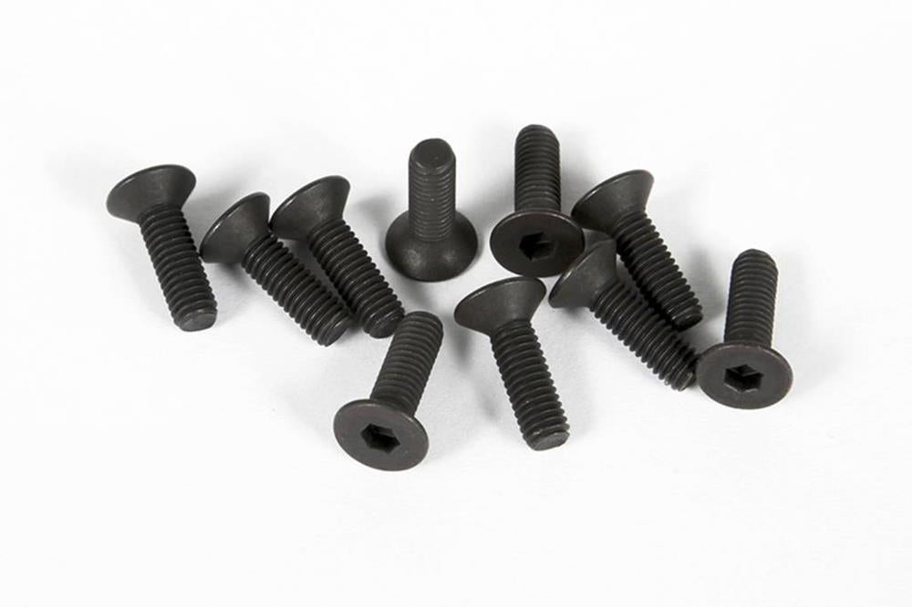 zAXIAL AX31185 - M3x10mm Hex Socket Flat Head (Black) (10pcs) (10908313735)