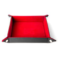MDG FanRoll MDG531 Fold Up Velvet Dice Tray w/ PU Leather Backing Red