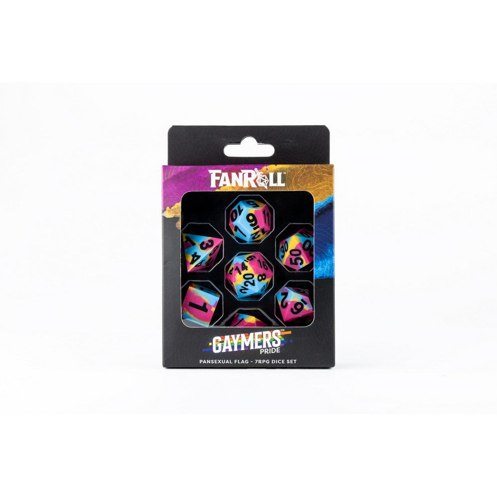MDG FanRoll 16mm Pride Sharp Edge Silicone Rubber Poly Dice