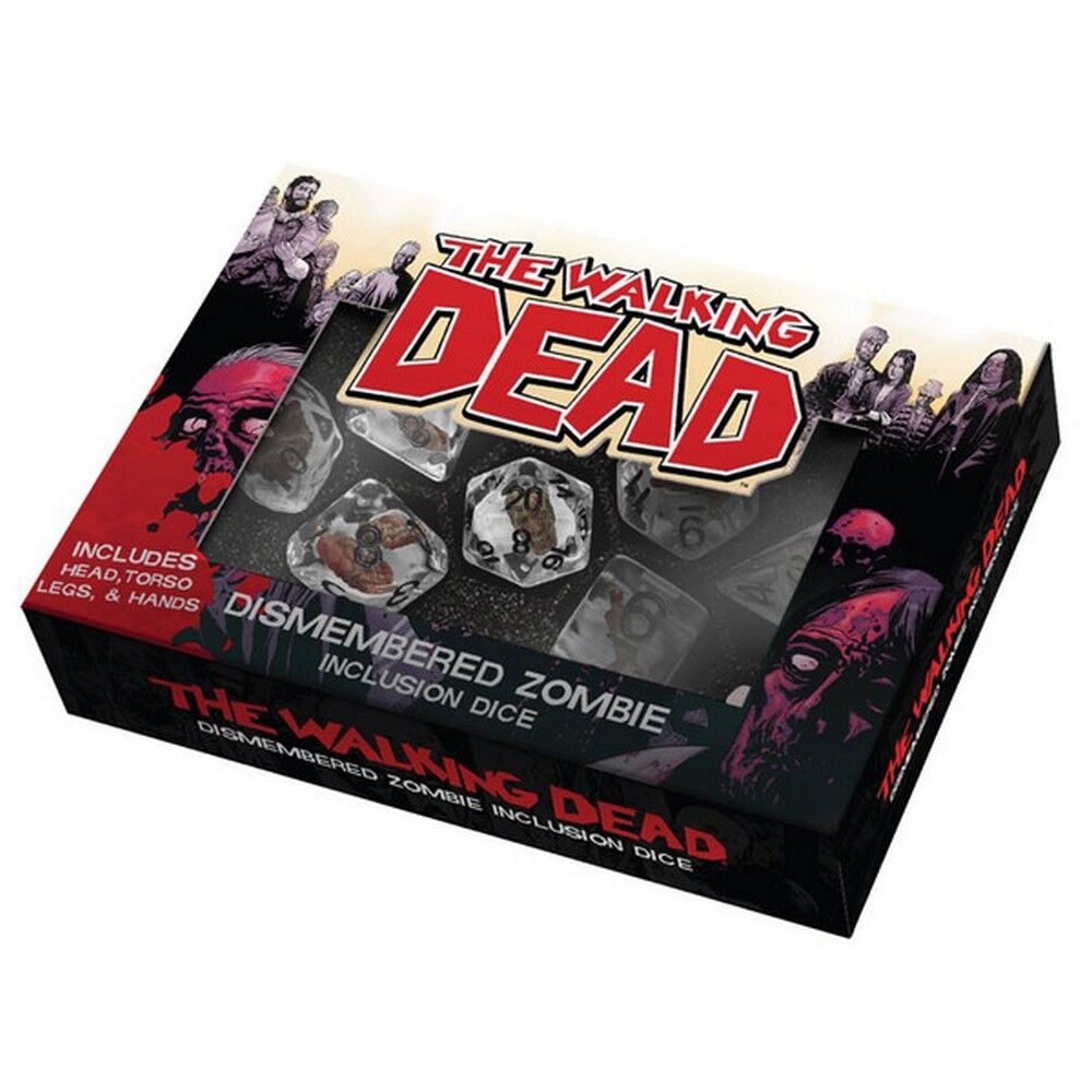 MDG The Walking Dead Dismembered Zombie Resin Poly Dice Set - MDGTWD2