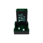 Lets Play Games 259037 Essentials Dice Tower and Mat Slate / Lich green