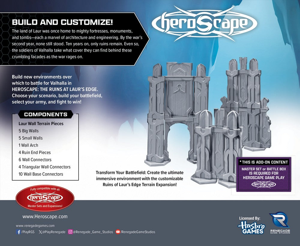 Heroscape RGS02755 The Ruins at Laurs Edge Terrain Expansion