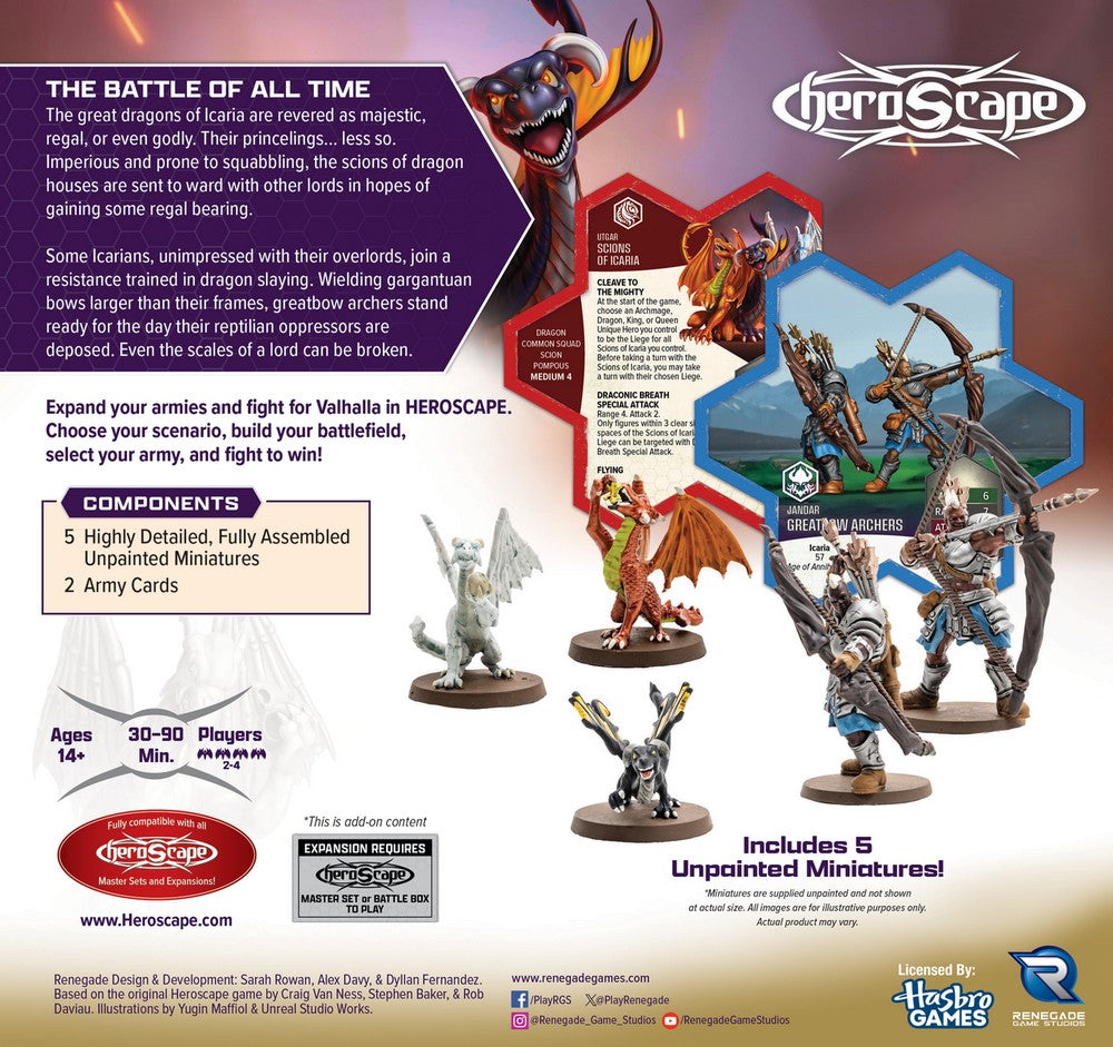 Heroscape RGS02848 Greatbow Archers and Scions of Icaria Army Expansion