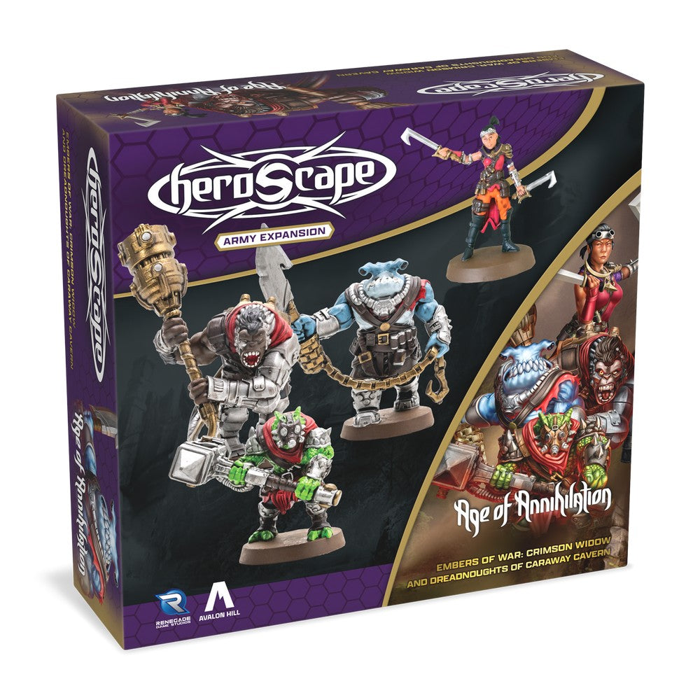 Heroscape RGS02845 Crimson Widow and Dreadnoughts of Caraway Cavern Army Expansion