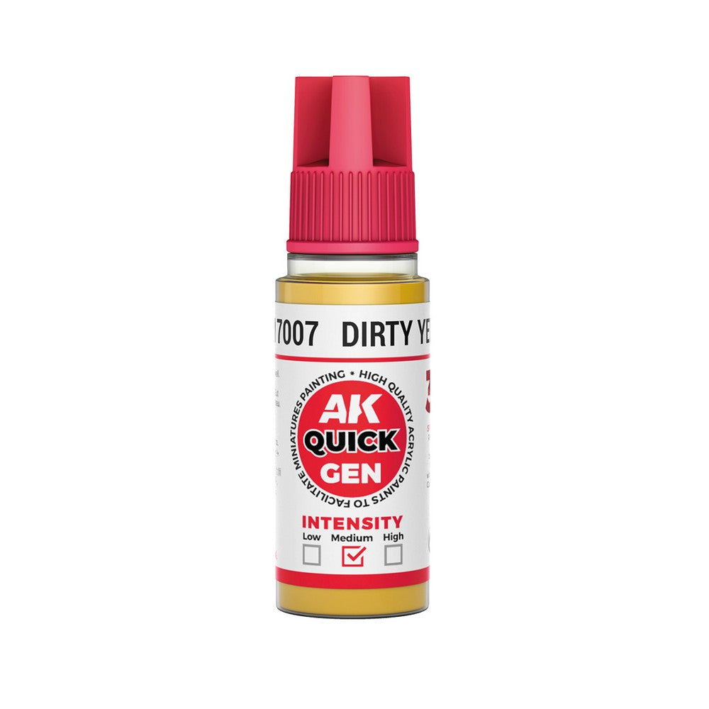 AK Interactive AK17007 Quick Gen Dirty Yellow 18 ml