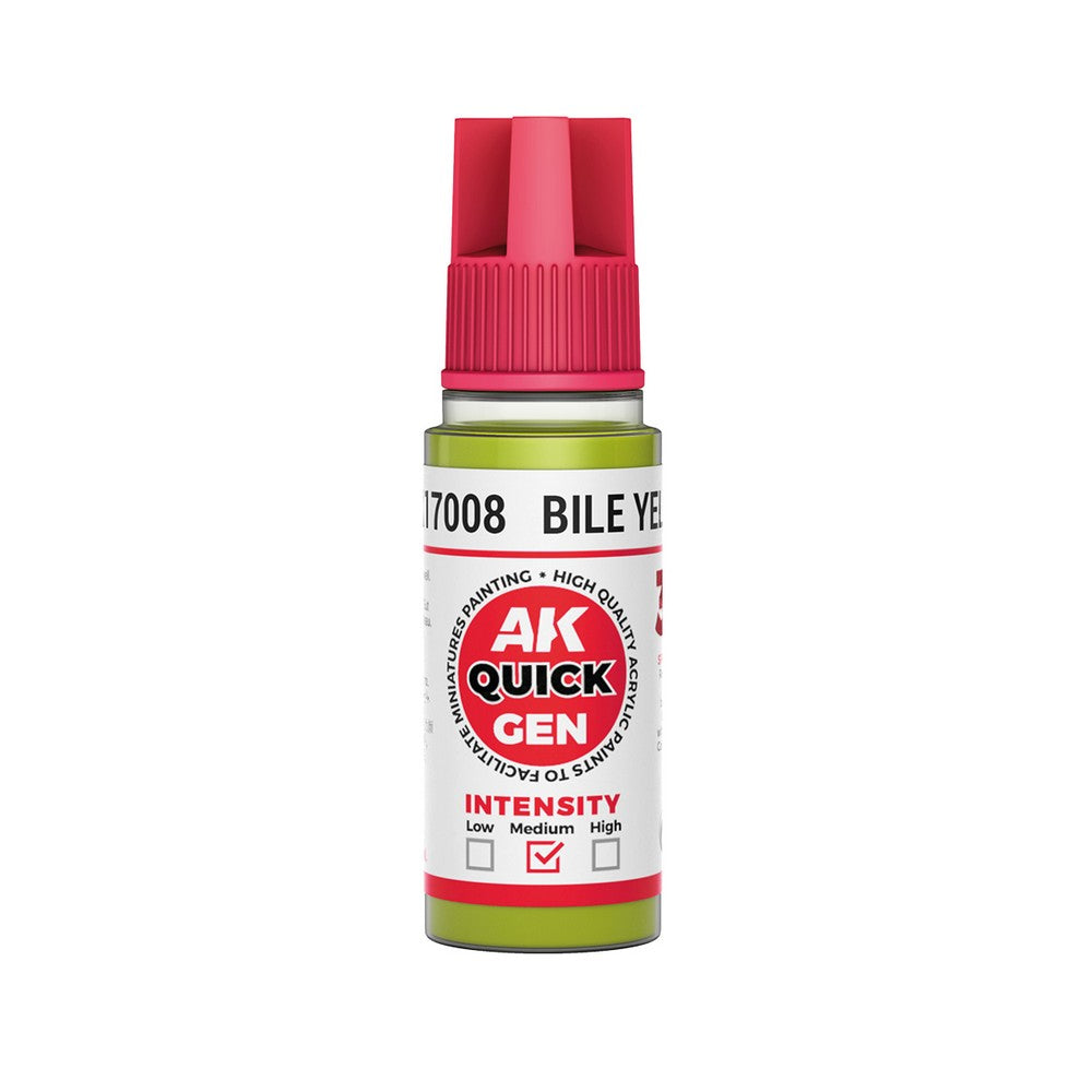 AK Interactive AK17008 Quick Gen Bile Yellow 18 ml