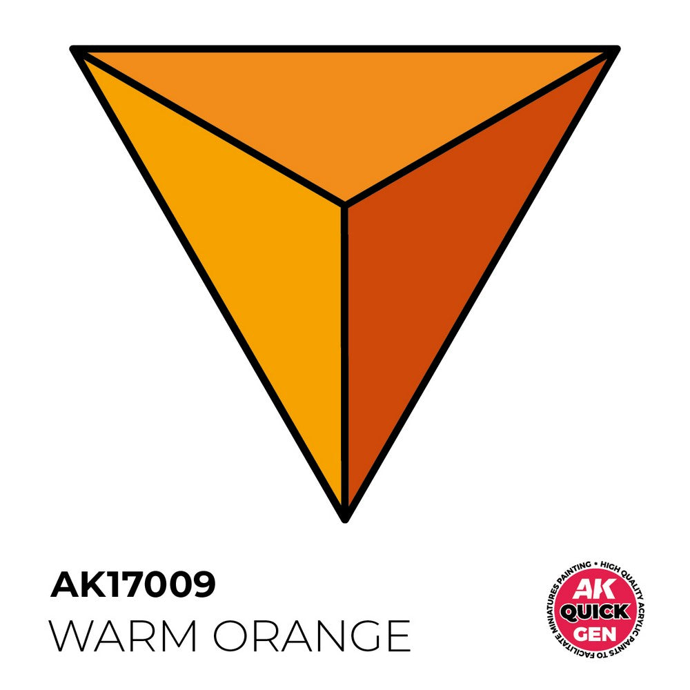 AK Interactive AK17009 Quick Gen Warm Orange 18 ml