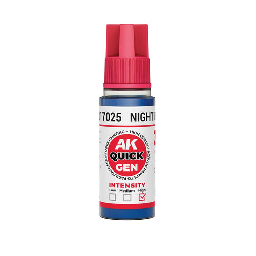 AK Interactive AK17025 Quick Gen Night Blue 18 ml