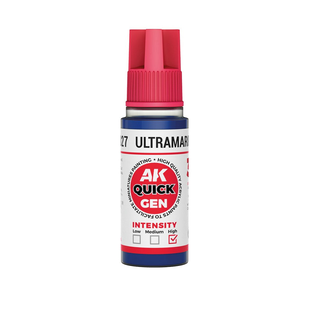 AK Interactive AK17027 Quick Gen Ultramarine Blue 18 ml